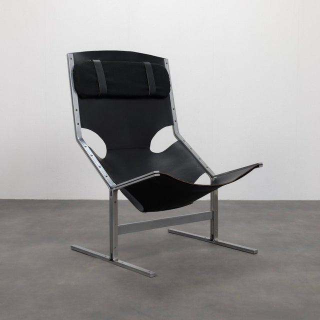 Leather Lounge Chair by Pierre Thielen for Metz & Co., Netherlands, 1960s For Sale - Image 12 of 12
