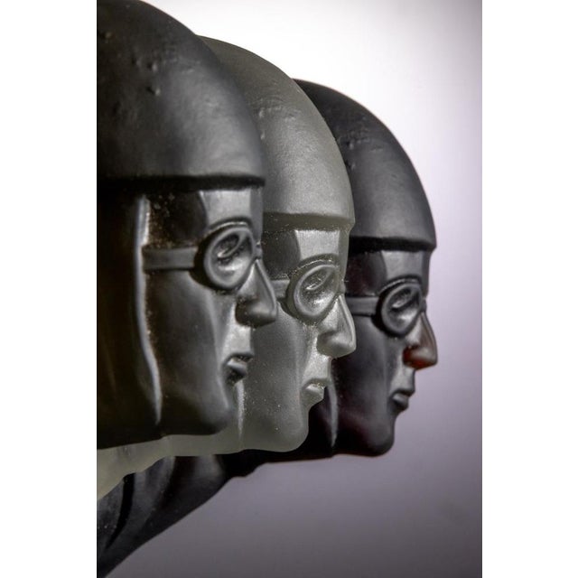 Heinrich Hoffmann, Figurative Sculptures, Glass, 1930s, Set of 3 For Sale - Image 7 of 10
