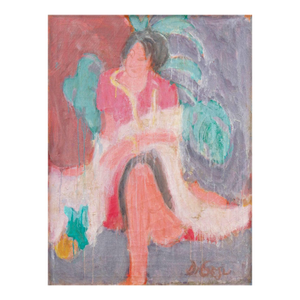 'Janet Seated' by Victor Di Gesu, Paris, Louvre, Salon D'Automne, Académie Chaumière, Los Angeles County Museum of Art, San Francisco Art Association