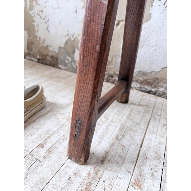 Oak Farm Bench, 1950s For Sale - Image 17 of 18