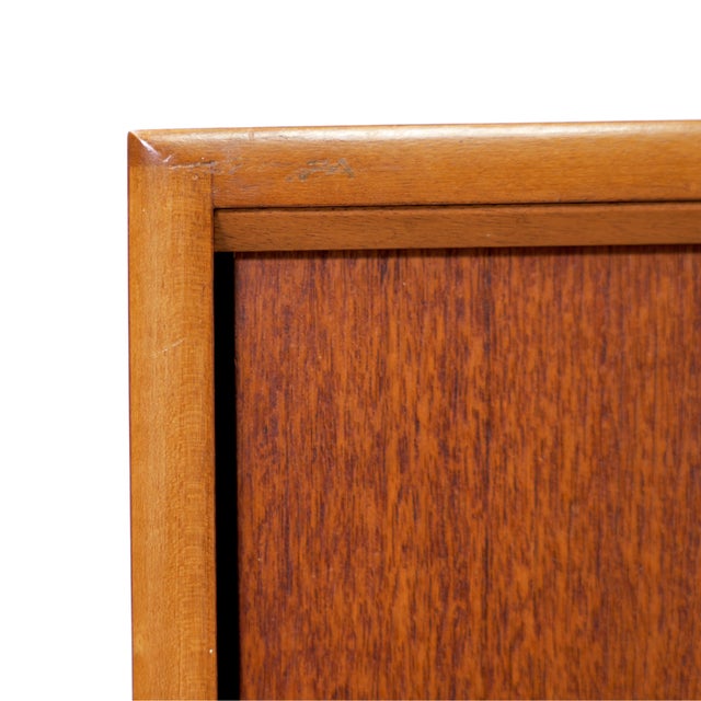 Slim Mid Century China Entryway Display Cabinet For Sale - Image 10 of 10