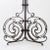 Art Nouveau Style Wrought Iron Tripod Candlestick For Sale - Image 4 of 16