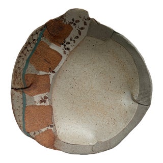 Vintage Artisan Studio Raku Pottery Bowl For Sale