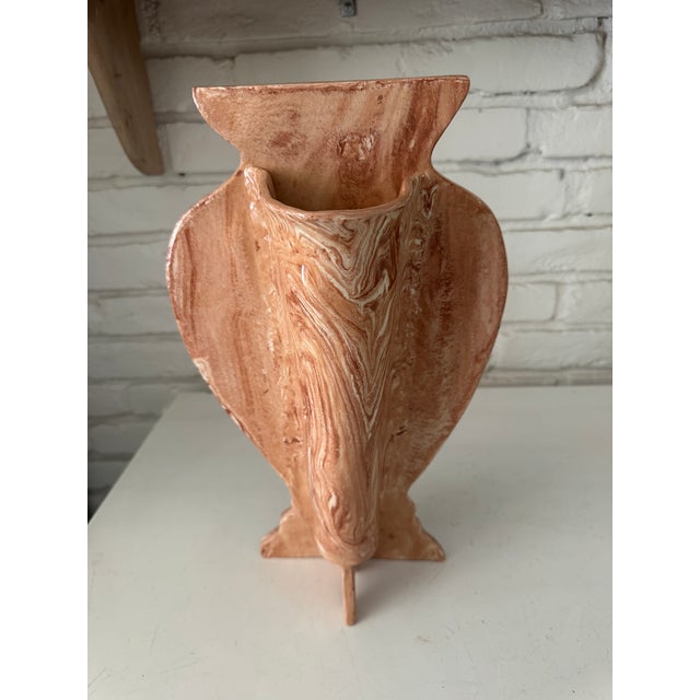 Big beautiful terracotta terre belle silhouette vase with glossy glaze. This beauty holds quite a lot of flowers .