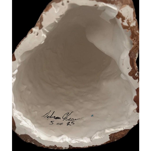 1990s Girl Full Size Ceramic Bust /Head Sculpture Limited Edition Signed 5/25 For Sale In Atlanta - Image 6 of 6