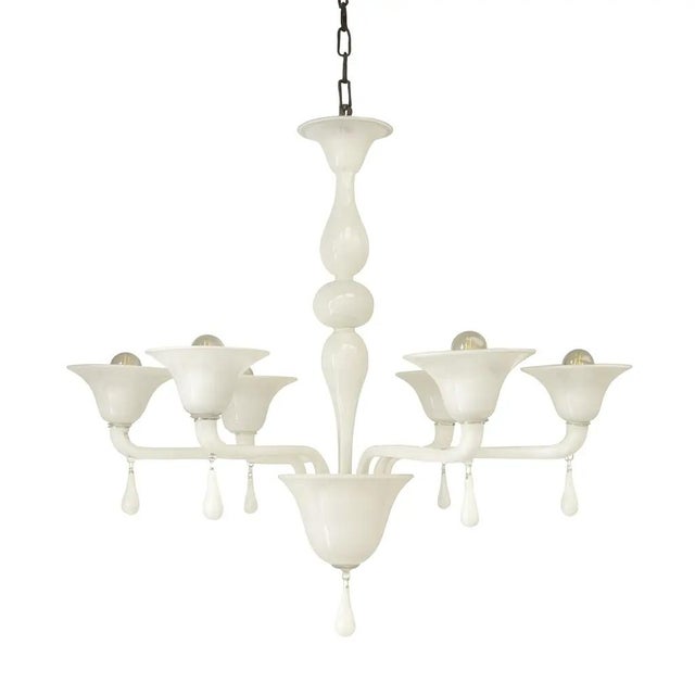 Contemporary translucent azzurre murano style glass chandelier pop murano glass chandelier in decò style decorated in...
