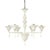 Contemporary translucent azzurre murano style glass chandelier pop murano glass chandelier in decò style decorated in...