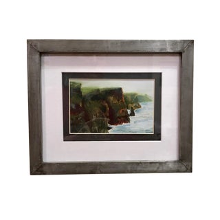 "Cliffs of Mohr Ireland" Limited Edition Framed Oil Painting Photo Print Signed For Sale