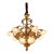 19th C French Louis XVI Gilt Bronze Milk Glass Chandelier For Sale