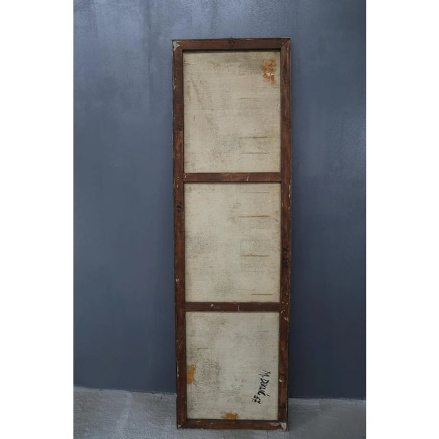 Wood M. Diklic, Abstract Composition, 1967, Painting on Canvas For Sale - Image 7 of 8