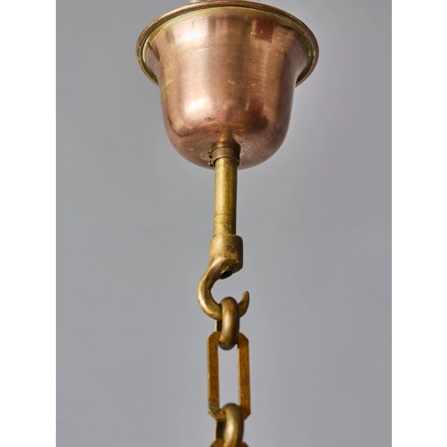 Monumental Dutch crown chandelier from the 19th century, originally intended for gas lighting. The chandelier is made of...