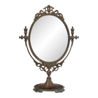 Midcentury Italian Tilting Vanity Mirror For Sale