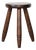 1950s French Wood Tripod Stool For Sale