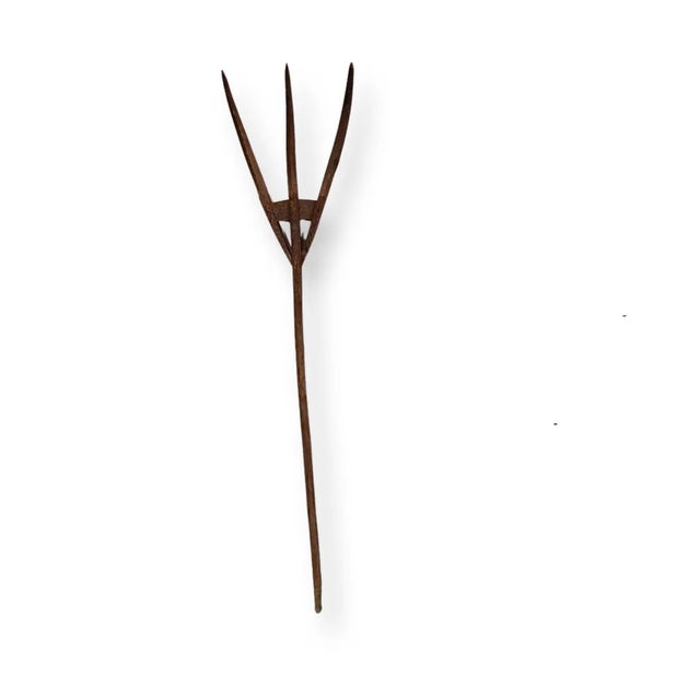 Antique 19th Century Wooden Hay Fork For Sale - Image 4 of 4