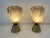 Gold Art Deco Italian Grey and Gold Leaf Murano Glass Vase Lamps, 2000s, Set of 2 For Sale - Image 8 of 11