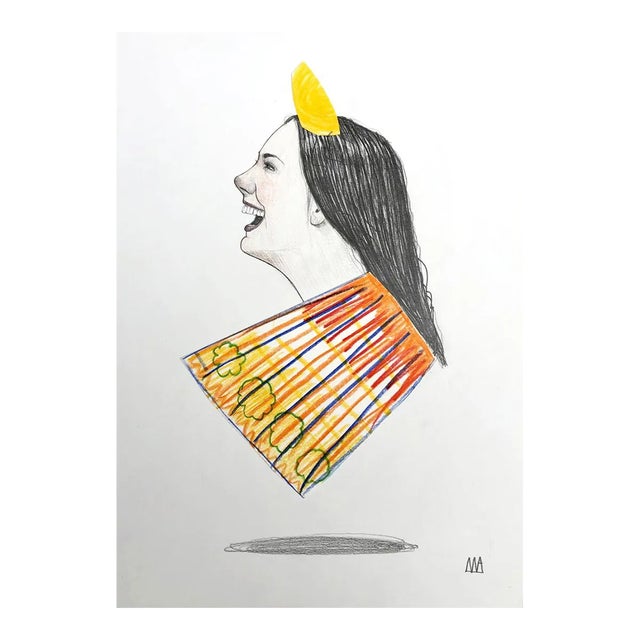 Mateo Andrea, Bailarina, 2020, Mixed Media on Paper For Sale