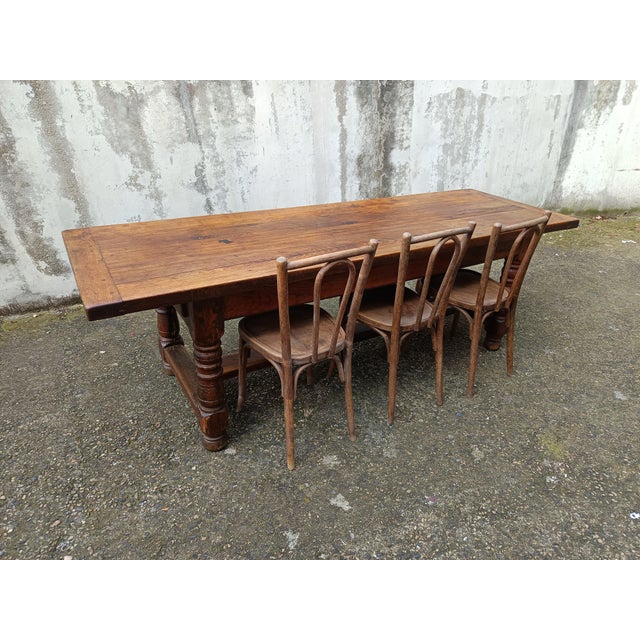 Farmhouse Table in Oak For Sale - Image 5 of 18