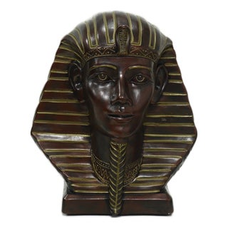 Pharaoh Bust Sculpture by M. Douma, 1970s For Sale
