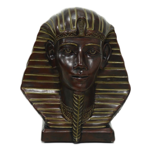 Pharaoh Bust Sculpture by M. Douma, 1970s For Sale