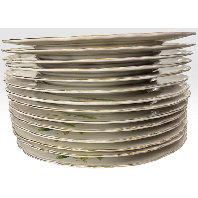 Vintage Theodore Haviland New York Orange Blossom Fine China Dinnerware 88 Piece Set For Sale - Image 13 of 18