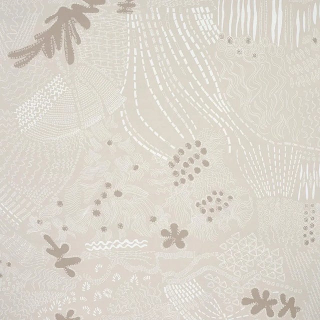 Not Yet Made - Made To Order Sample - Schumacher X Clements Ribeiro Haven Wallpaper in Light Neutral For Sale - Image 5 of 5