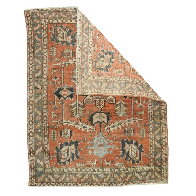 Late 19th Century Antique Bakhshayesh Rug 5' x 6'4'' For Sale - Image 5 of 11
