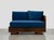 Austrian Art Deco Sofa in Deep Blue Velvet, 1930s For Sale - Image 4 of 4