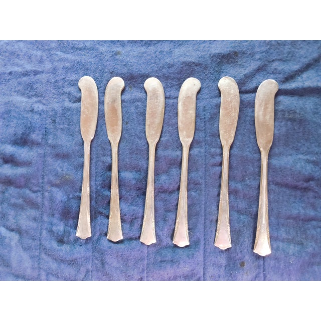 Metal Gorham 1938 Sterling Silver Flatware, Greenbrier Pattern, 102 Pieces Including 18 Full Place Settings and Serving Pieces For Sale - Image 7 of 18