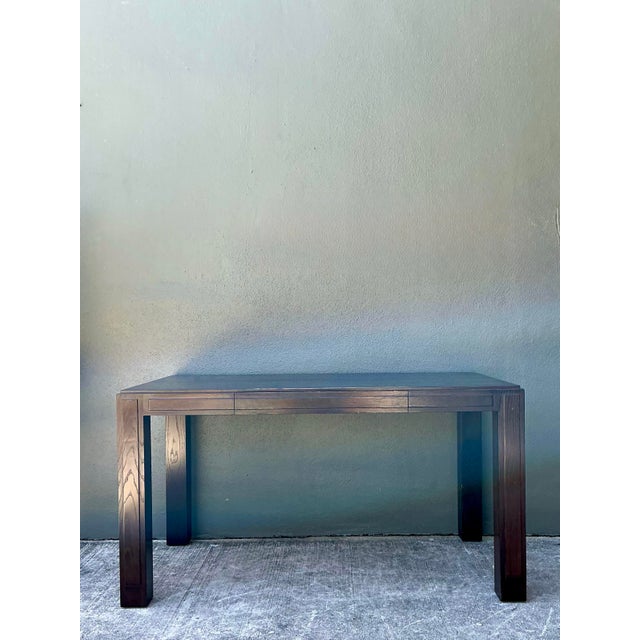 Ebony Vintage Ebony Parsons Desk For Sale - Image 8 of 12