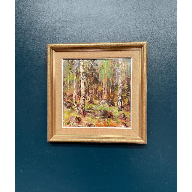 John Sköld, Birch Forest, 1954, Oil on Canvas, Framed For Sale - Image 16 of 18