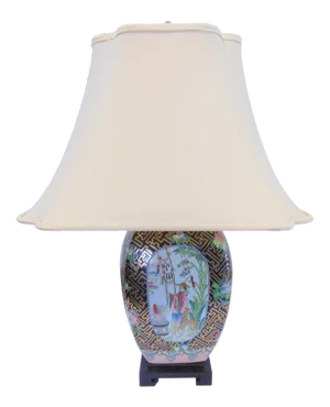 Maitland Smith Chinese Porcelain Ginger Jar Form Lamp