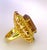 Early 21st Century Bochic "Orient" Vintage Citrine, Peridot & Rhodolite Ring Set In 18K Gold & Silver For Sale - Image 5 of 18