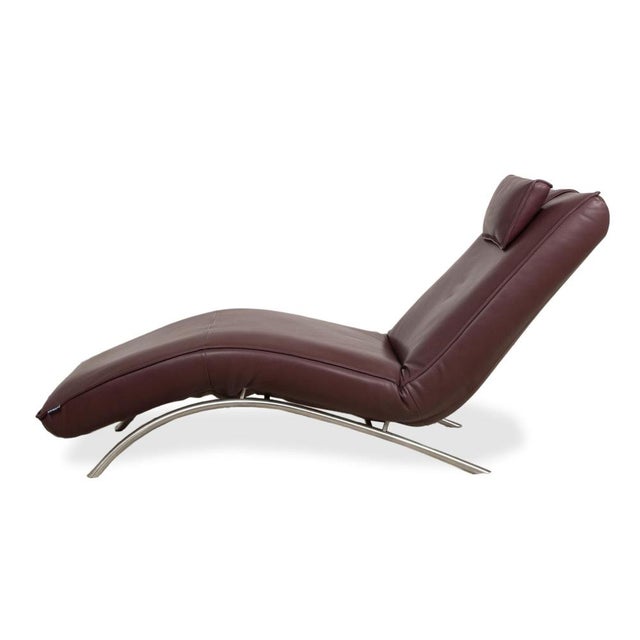Burgundy Jonas Lounger with Electric Relaxation Function from Koinor For Sale - Image 17 of 18