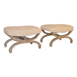 Pair of Hollywood Regency Style Benches, Circa 1960's For Sale
