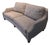 Sam Moore Transitional Gray-Blue Geometric Upholstered Sofa For Sale