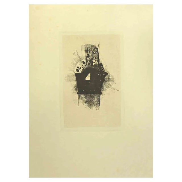 After Odilon Redon, Illustration from the Series Les Fleurs du Mal, 1923, Etching For Sale