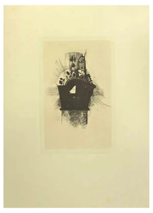 After Odilon Redon, Illustration from the Series Les Fleurs du Mal, 1923, Etching