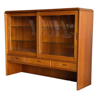 Sun Cabinet Teak Display Cabinet Mid-Century Modern 1980s For Sale