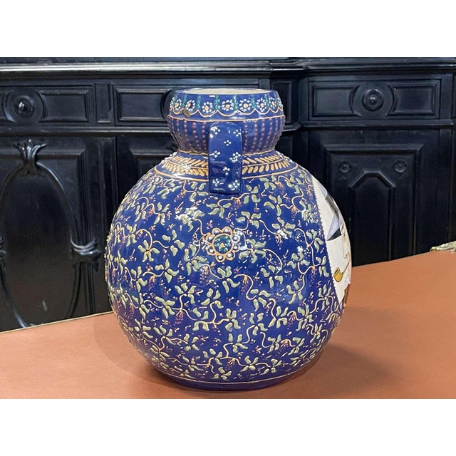 1930s Large Vintage Vase in Earthenware, 1930s For Sale - Image 5 of 10
