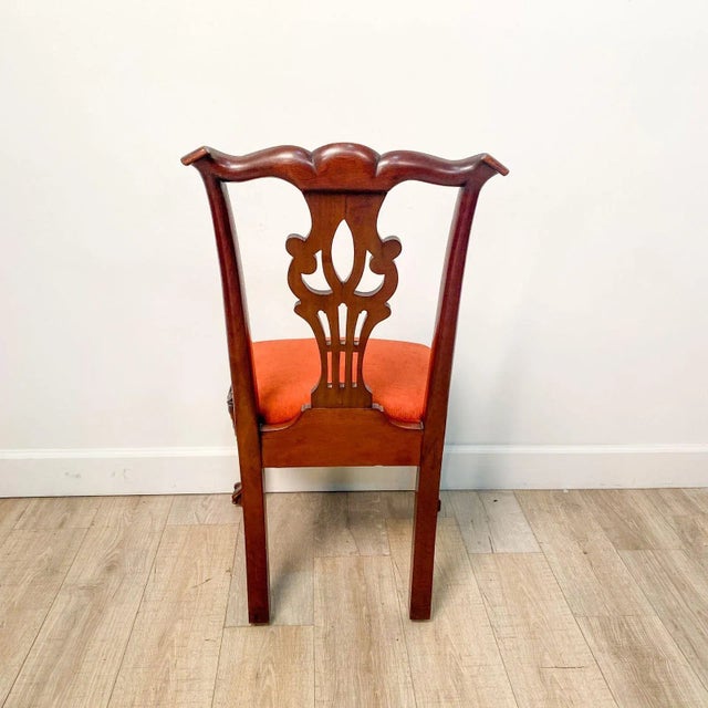 Set of Eight Chippendale Style Chairs For Sale - Image 4 of 12