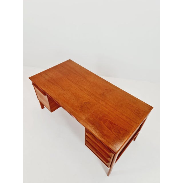 Danish Teak Freestanding Desk from C.V, Denmark, 1960s For Sale - Image 6 of 14