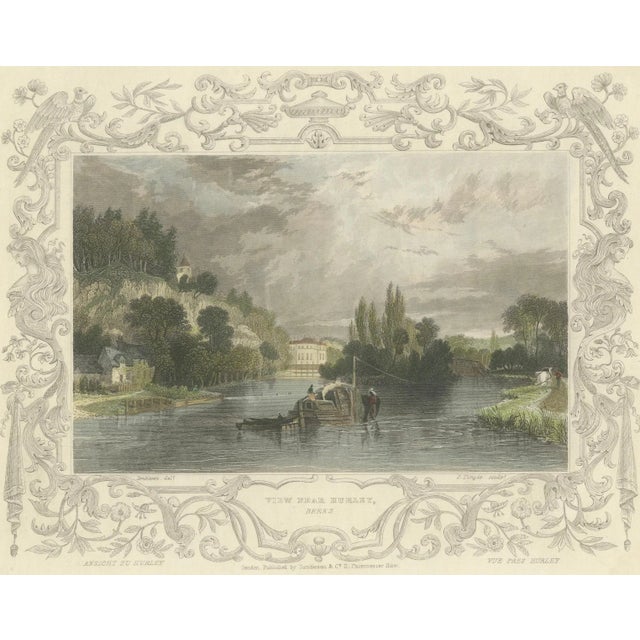 After Tombleson, The Thames Near Hurley, Berkshire, 1800s, Engraving For Sale - Image 9 of 10