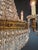 Antique Empire Style Brass Crystal Chandelier Neoclassical European Basket For Sale - Image 9 of 11
