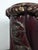 Bordeaux and Gold Glazed Ceramic Pedestal Column For Sale - Image 6 of 7