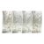 Silver Leaf Chinoiserie Hand-Painted Bird & Floral Wall Panels (Set of 4) For Sale