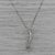 Modern 0.50ctw Graduated Diamond Journey Pendant Necklace 14k White Gold 18" Box Chain For Sale - Image 3 of 6