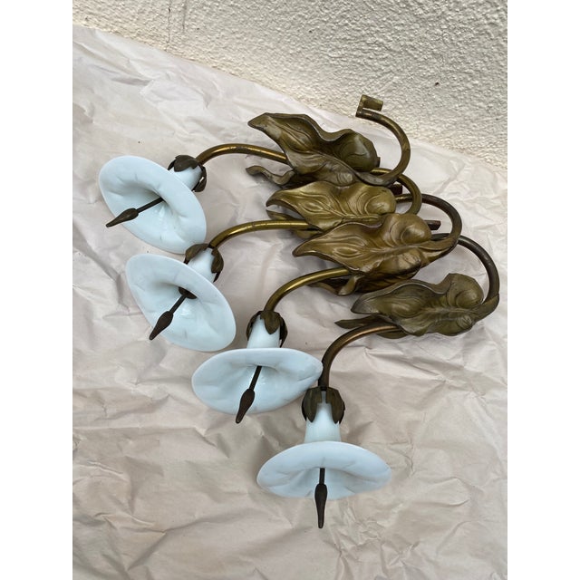 Set of curtain rod holders formed as flowers and leaves., to add vintage charm to your home decor.