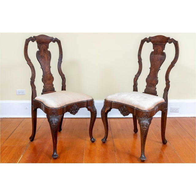 Pair of 18th Century Dutch Rococo Side Chairs For Sale - Image 12 of 12