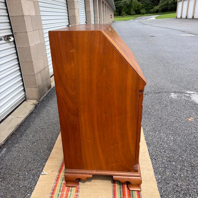 Antique Walnut Chippendale Slant-Front Desk, Shenandoah Valley of Virginia, Circa 1770 For Sale - Image 6 of 18