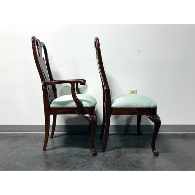 Thomasville Mahogany Collection Queen Anne Shell Dining Chairs Set of